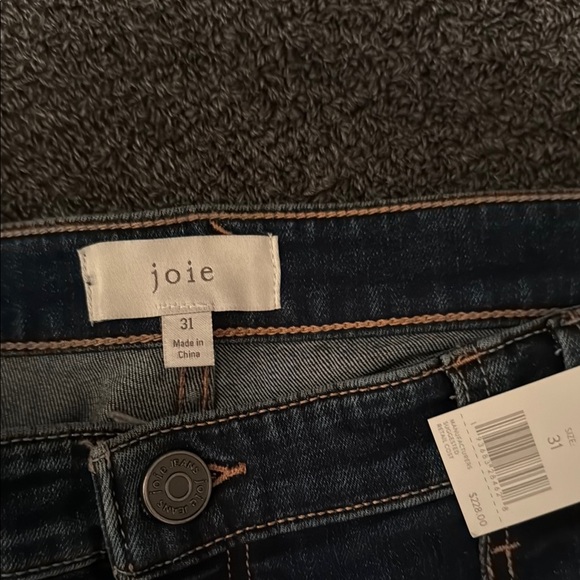 Joie Women’s Cropped Zipper Bottom Blue Jeans- Size 31 - Picture 5 of 6